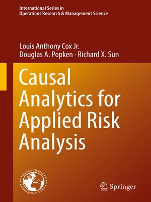 cover image of Causal Analytics for Applied Risk Analysis